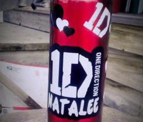 One Direction Personalized Water Bottle