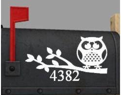 Personalized Owl Mailbox Decal