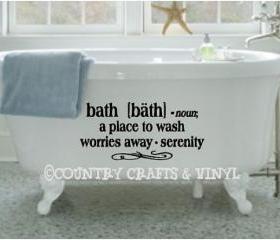 Bath Definition Vinyl Wall Decal