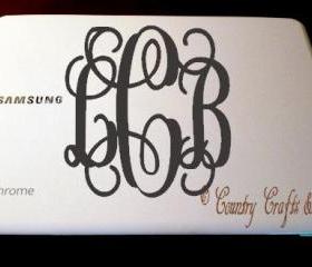 Fancy Initial Monogram Decals