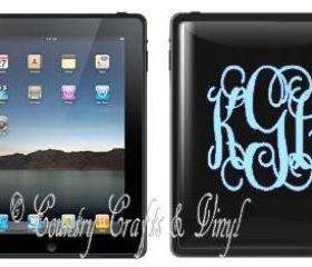 Personalized Fancy Monogram Decals