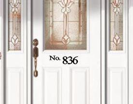 Personalized Door Address Decal
