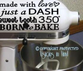 Kitchen Mixer Decal